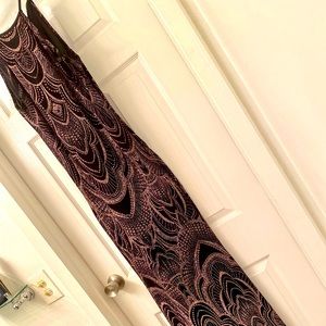 Shimmery Sleeveless Evening Gown